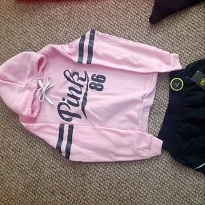 Pink long sleeve with hood
